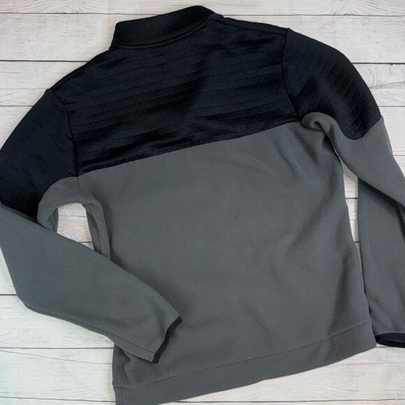 ADIDAS  NWT Men's Water Repellent 1/4 Zip Fleece Pullover Golf Gray Black Small - Picture 10 of 10